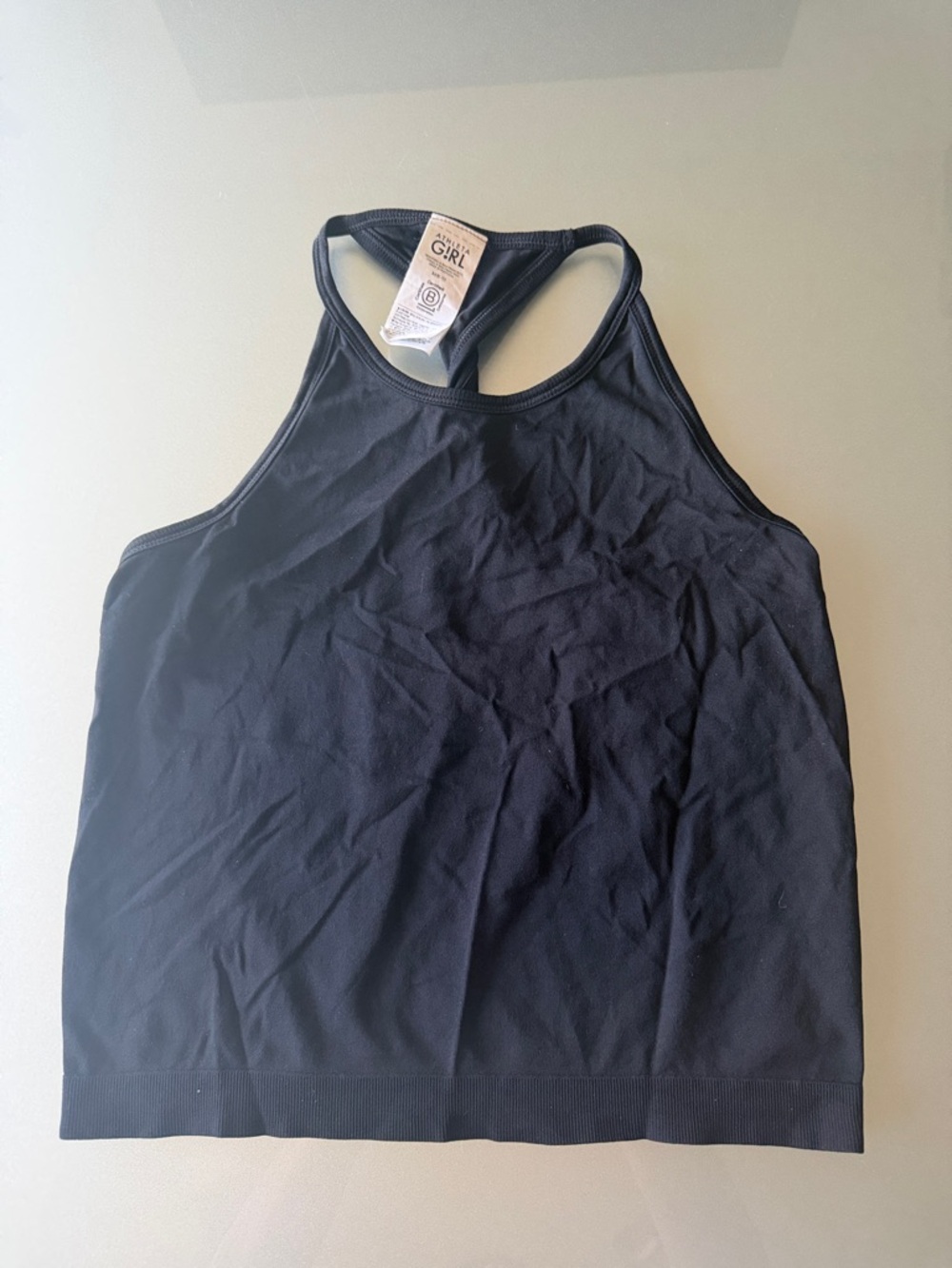 Athleta Girl Black Power Up Twist Tank Black M 8/10